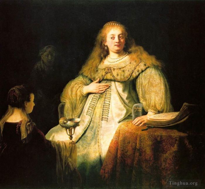 Rembrandt Oil Painting - Artemisia