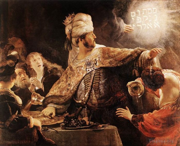 Rembrandt Oil Painting - Belshazzars Feast