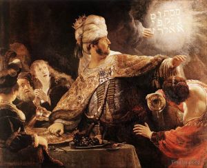 Artist Rembrandt's Work - Belshazzars Feast
