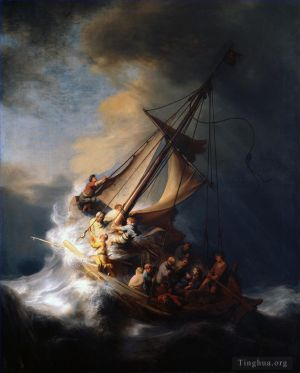 Artist Rembrandt's Work - Christ In The Storm On The Sea Of Galilee