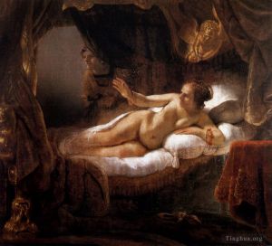 Artist Rembrandt's Work - Danaë