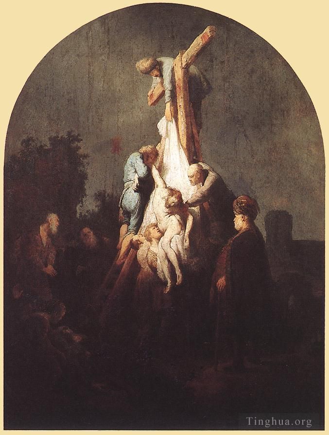 Rembrandt Oil Painting - Deposition from the Cross