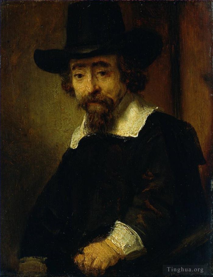 Rembrandt Oil Painting - Dr Ephraim Bueno Jewish Physician and Writer