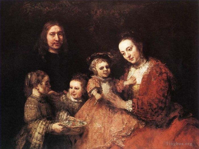 Rembrandt Oil Painting - Family Group