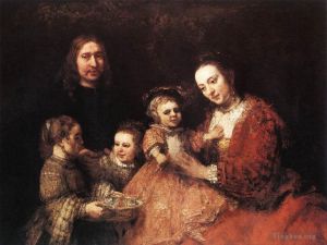 Artist Rembrandt's Work - Family Group