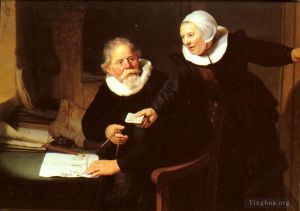 Artist Rembrandt's Work - Jan Rijcksen And His Wife