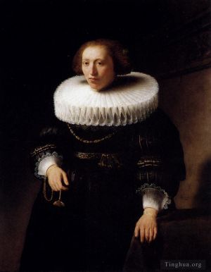 Artist Rembrandt's Work - Portrait Of A Woman