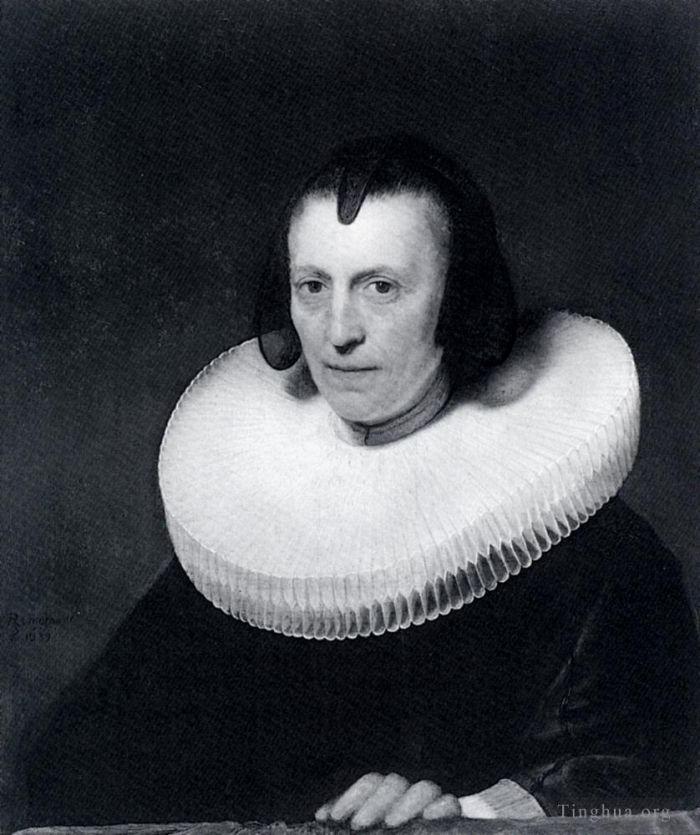 Rembrandt Oil Painting - Portrait Of Alijdt Adriaensdr