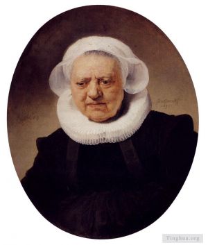 Artist Rembrandt's Work - Portrait Of An Eighty Three Year Old Woman