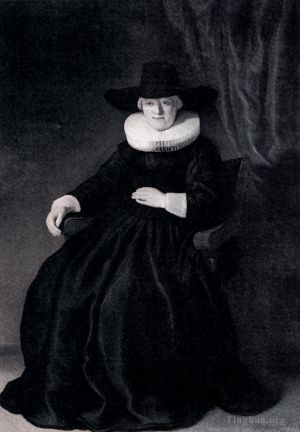Artist Rembrandt's Work - Portrait Of Maria Bockenolle