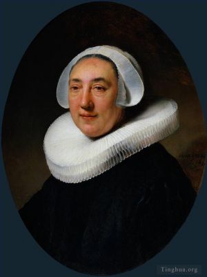 Artist Rembrandt's Work - Portrait of Haesje van Cleyburgh
