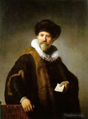 Artist Rembrandt's Work - Portrait of Nicolaes Ruts
