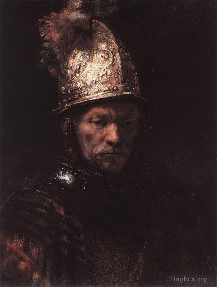 Rembrandt Oil Painting - The Man with the Golden Helmet