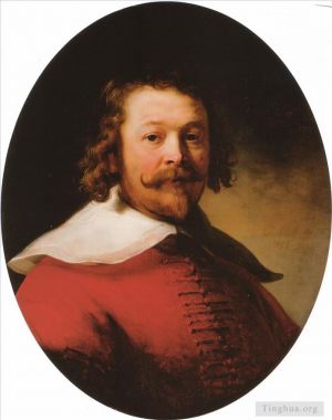Artist Rembrandt's Work - Portrait of a bearded man