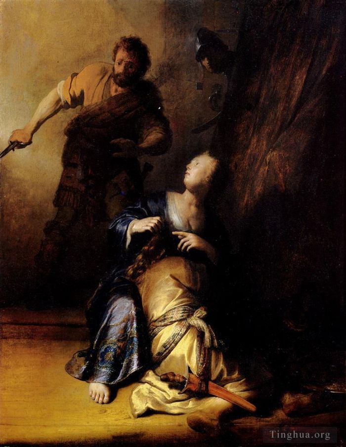 Rembrandt Oil Painting - Samson And Delilah