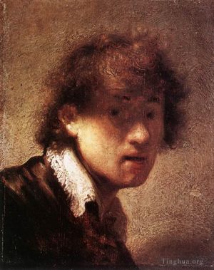 Artist Rembrandt's Work - Self Portrait 1629