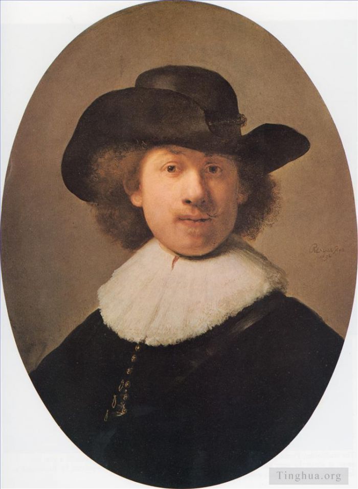 Rembrandt Oil Painting - Self portrait 1632