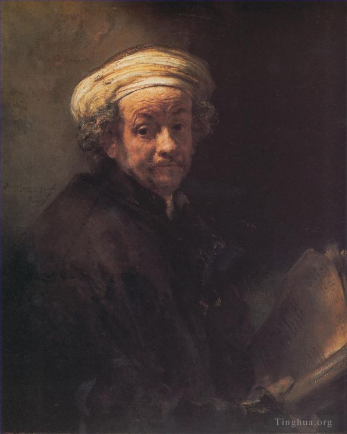 Rembrandt Oil Painting - Self-portrait as the Apostle Paul