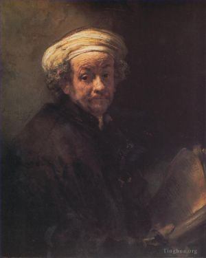 Artist Rembrandt's Work - Self-portrait as the Apostle Paul