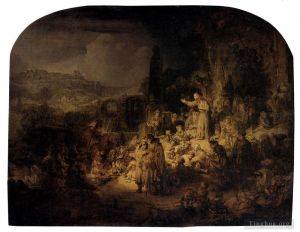 Artist Rembrandt's Work - St John The Baptist Preaching
