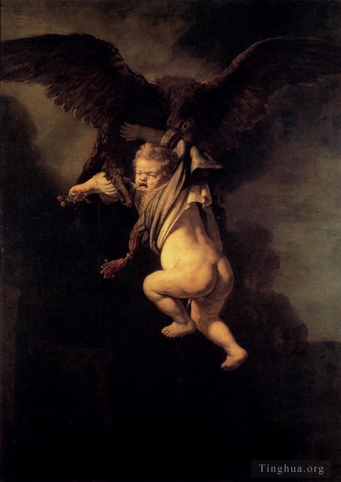 Rembrandt Oil Painting - The Abduction Of Ganymede
