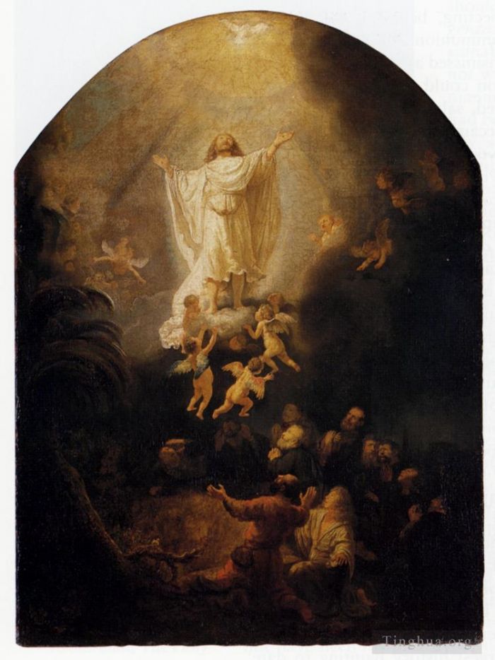 Rembrandt Oil Painting - The Ascension Of Christ