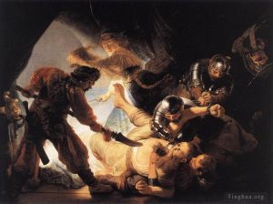 Artist Rembrandt's Work - The Blinding of Samson
