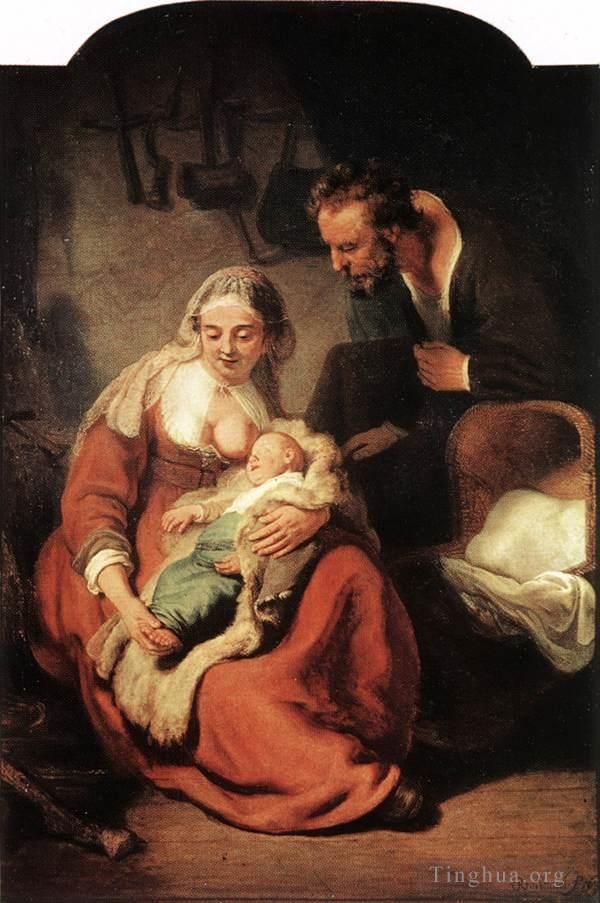 Rembrandt Oil Painting - The Holy Family