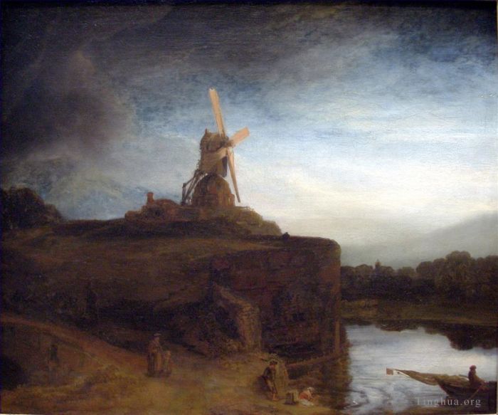 Rembrandt Oil Painting - The Mill