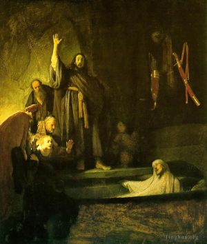 Artist Rembrandt's Work - The Raising of Lazarus