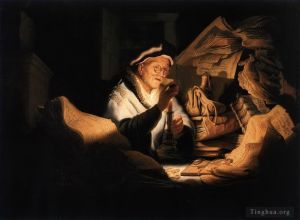 Artist Rembrandt's Work - The Parable of the Rich Fool (The Rich Man from the Parable)
