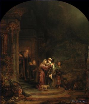 Artist Rembrandt's Work - The Visitation