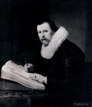 Artist Rembrandt's Work - Young Man At His Desk