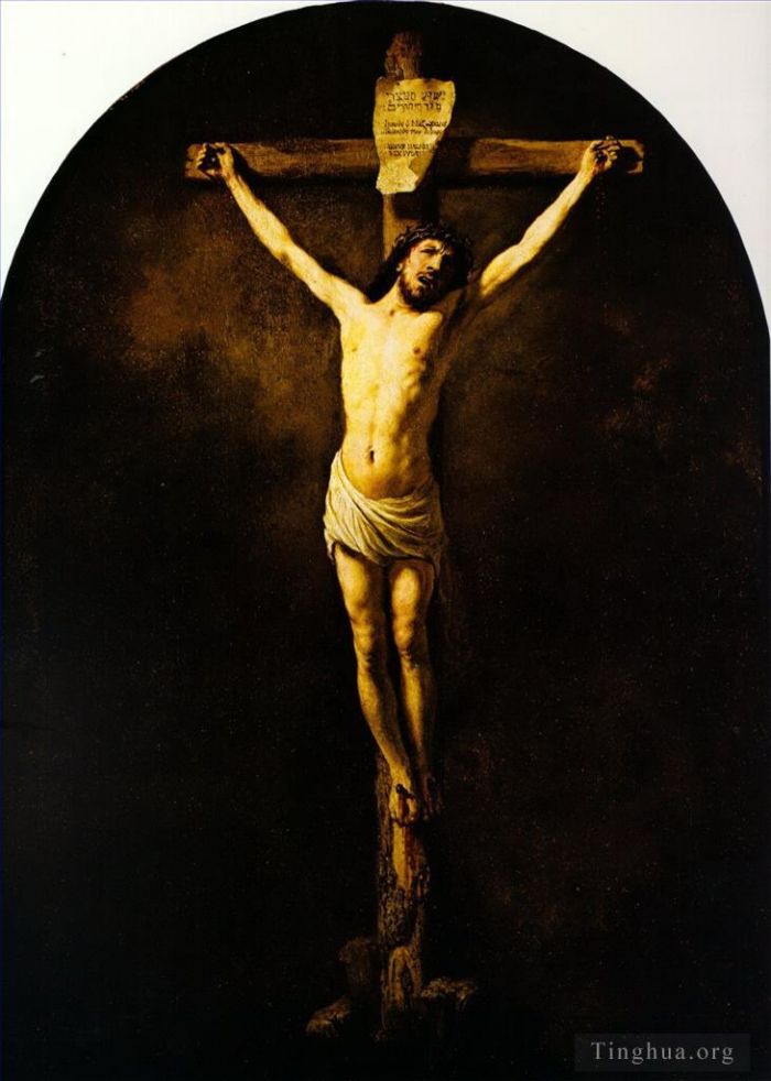 Rembrandt Oil Painting - Christ on the cross 1631