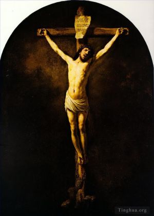 Artist Rembrandt's Work - Christ on the cross 1631
