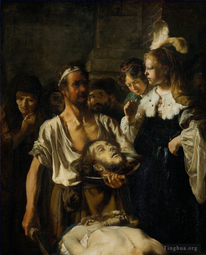 Rembrandt Oil Painting - The beheading of john the baptist