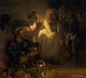 Artist Rembrandt's Work - The denial of peter 1660