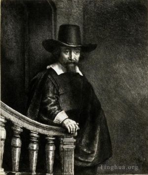 Artist Rembrandt's Work - Ephraim Bonus Jewish Physician SIL
