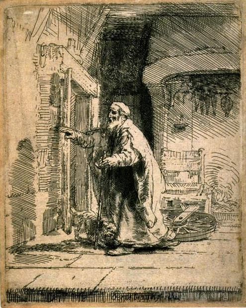 Rembrandt Various Paintings - The Blindness of Tobit SIL