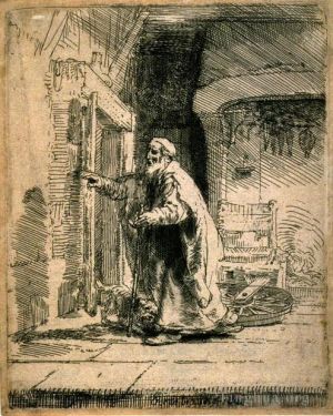 Artist Rembrandt's Work - The Blindness of Tobit SIL