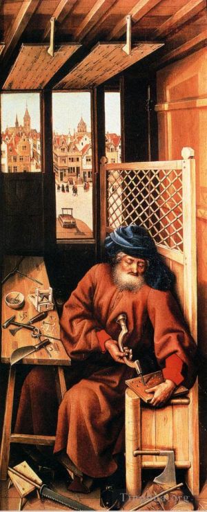Artist Robert Campin's Work - St Joseph Portrayed As A Medieval Carpenter