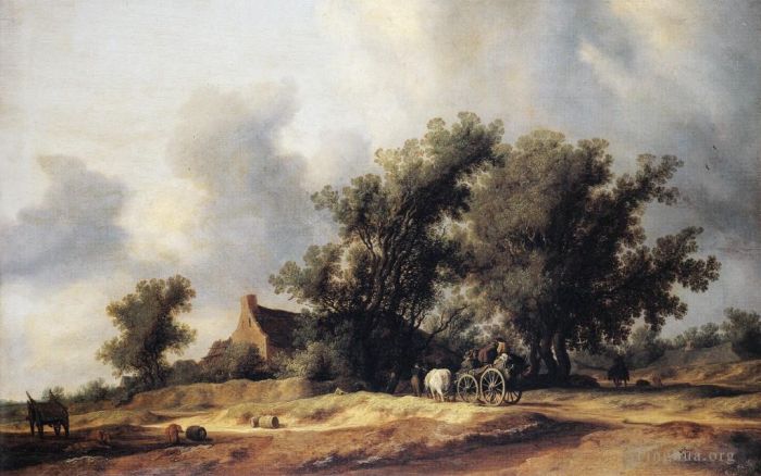 Salomon van Ruysdael Oil Painting - Road