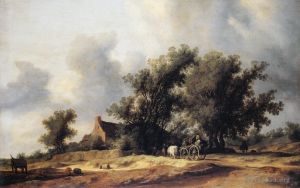 Artist Salomon van Ruysdael's Work - Road