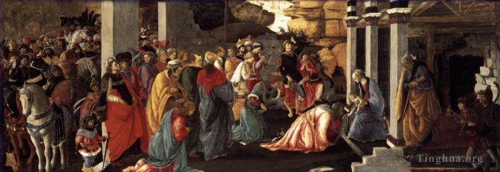 Sandro Botticelli Various Paintings - Adoration Of The magi