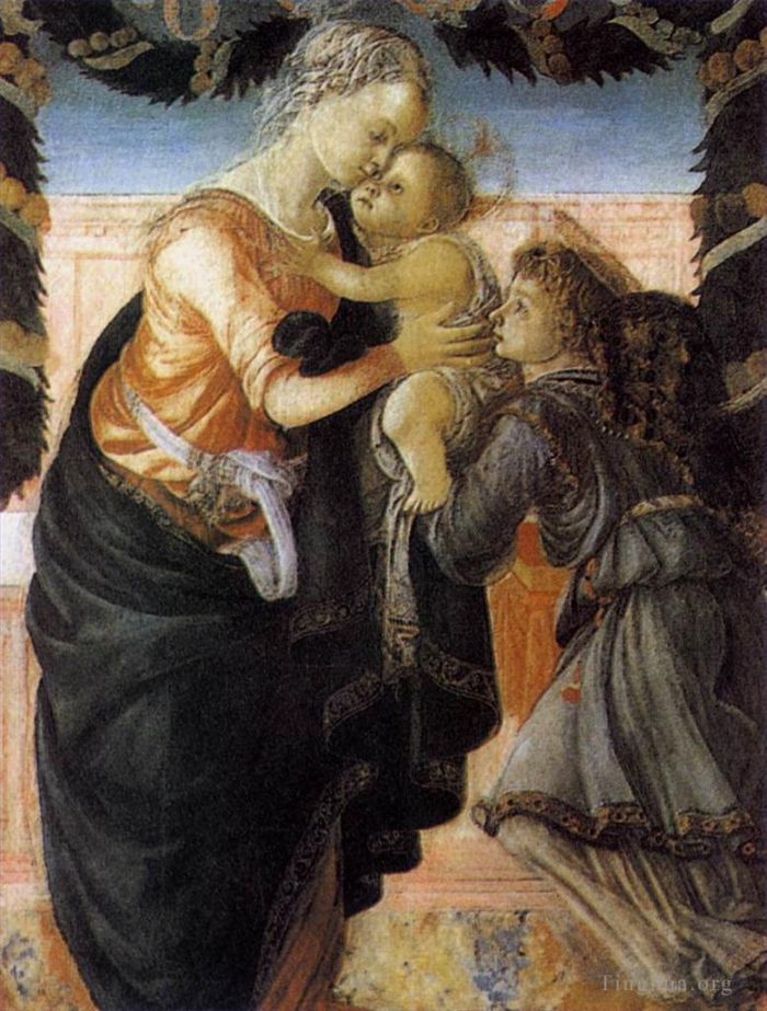 Sandro Botticelli Various Paintings - Madonna And Child With An Angel 2