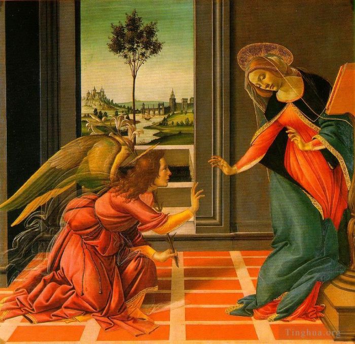 Sandro Botticelli Various Paintings - The Cestello Annunciation