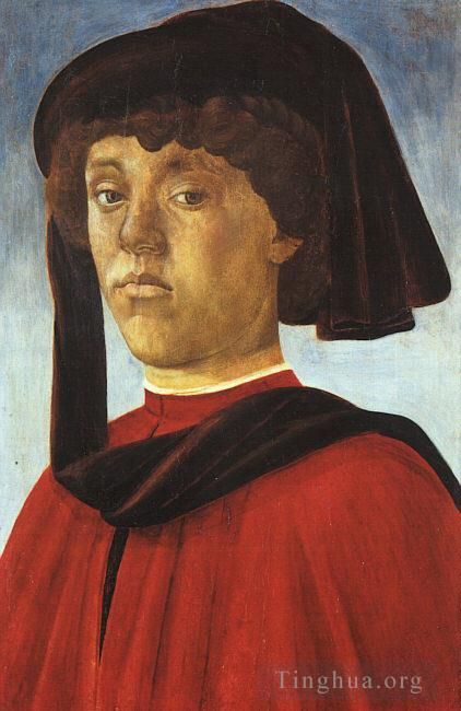 Sandro Botticelli Various Paintings - Portrait of a young man