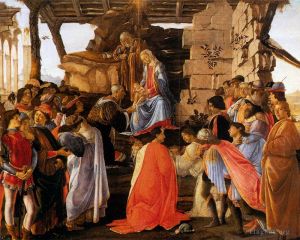 Artist Sandro Botticelli's Work - Adoration of The Magi