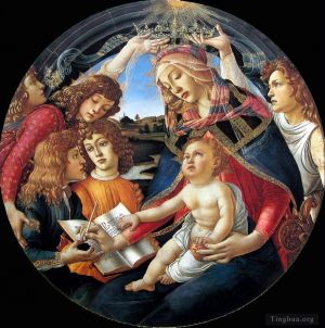 Artist Sandro Botticelli's Work - Madonna of The Magnificat