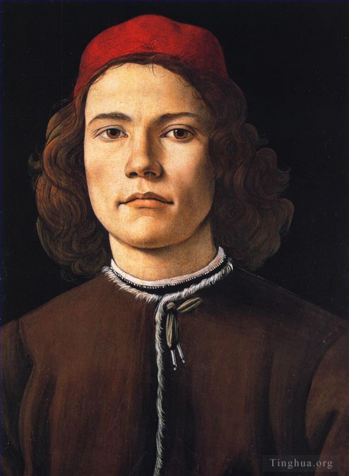 Sandro Botticelli Various Paintings - Sandro Portrait of a young man